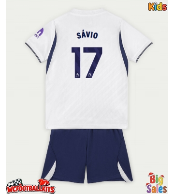 Tottenham Hotspur Savio #17 Replica Home Stadium Kit for Kids 2026-27 Short Sleeve (+ pants)